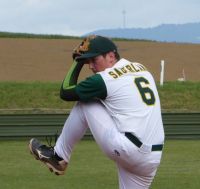 Pitcher Jan Sauerland zeigte gute Leistungen, doch durch Fehler im Feld fehlten die einfachen Aus.